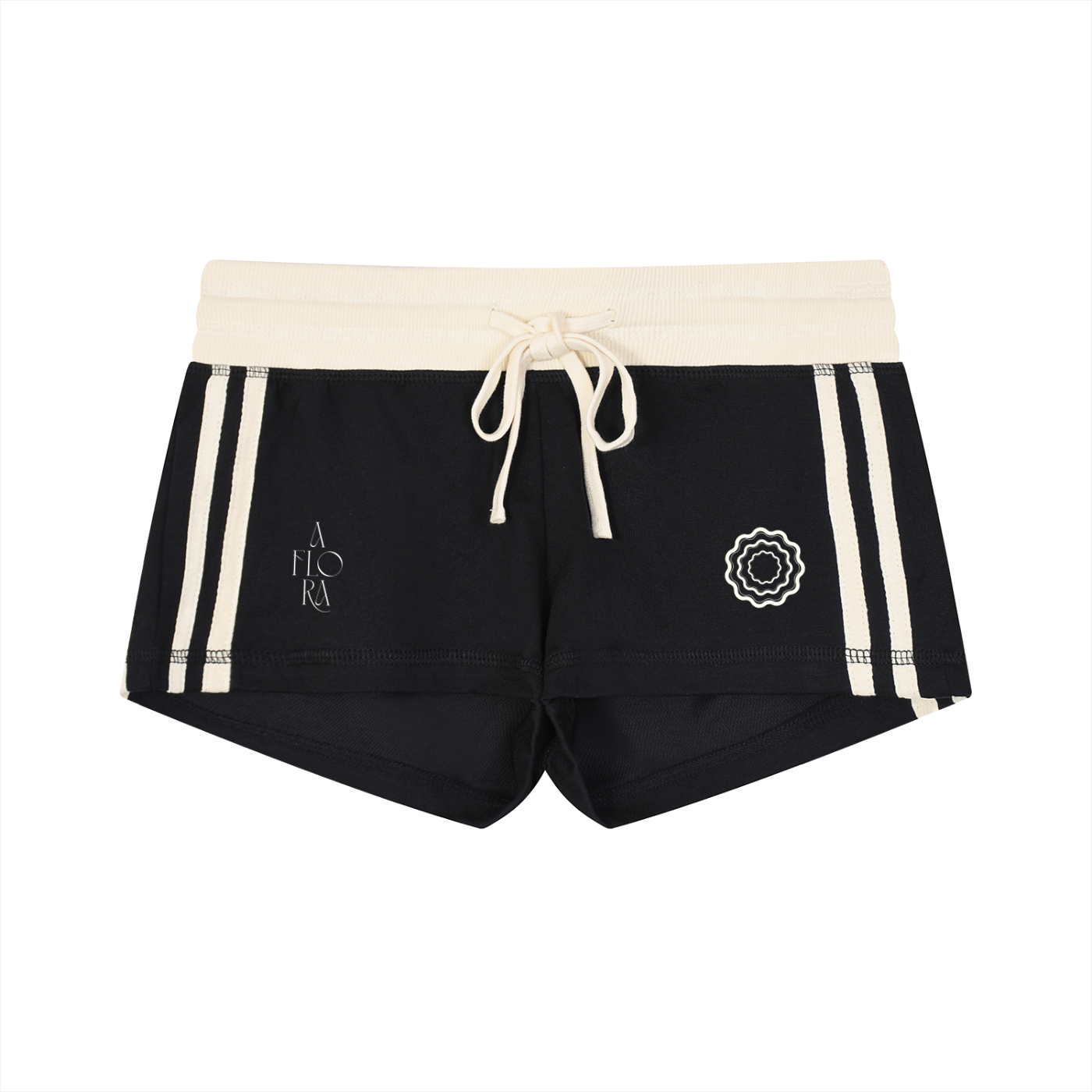 AFLORA Women's Contrast Stripe Track Shorts