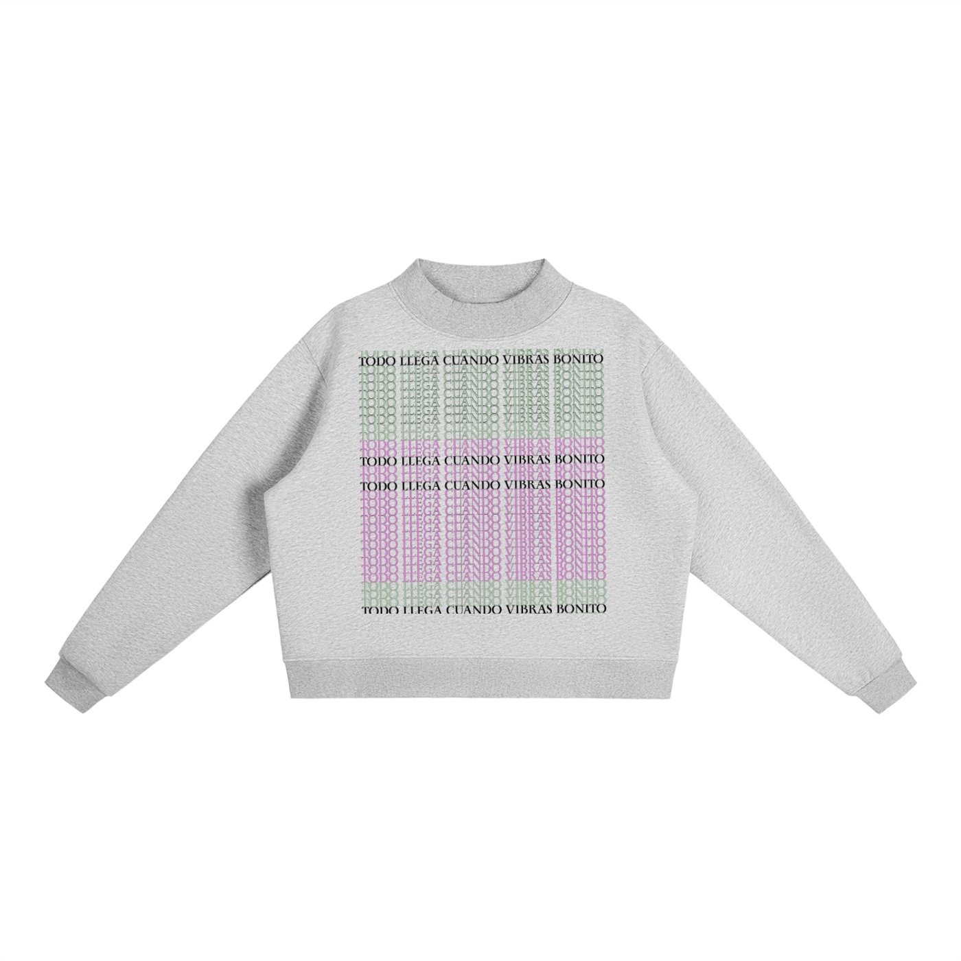 Essential Fleece Mock-Neck Crew Sweatshirt