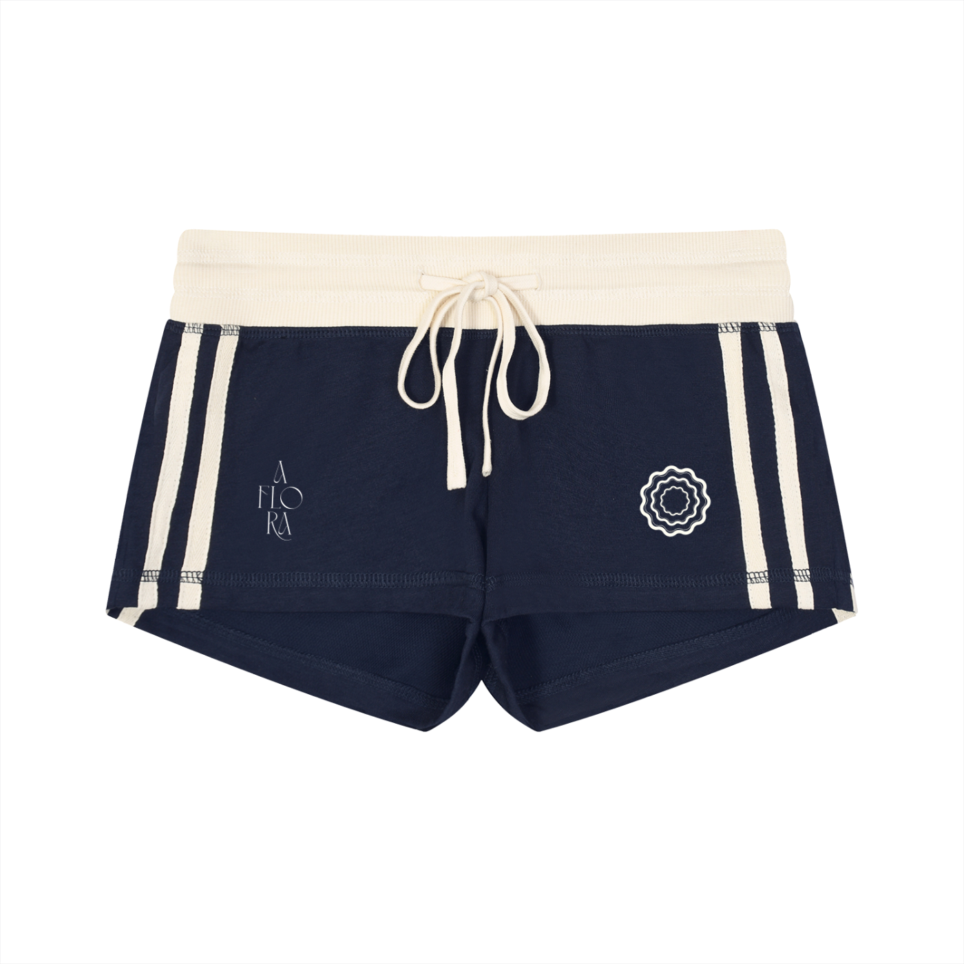 AFLORA Women's Contrast Stripe Track Shorts