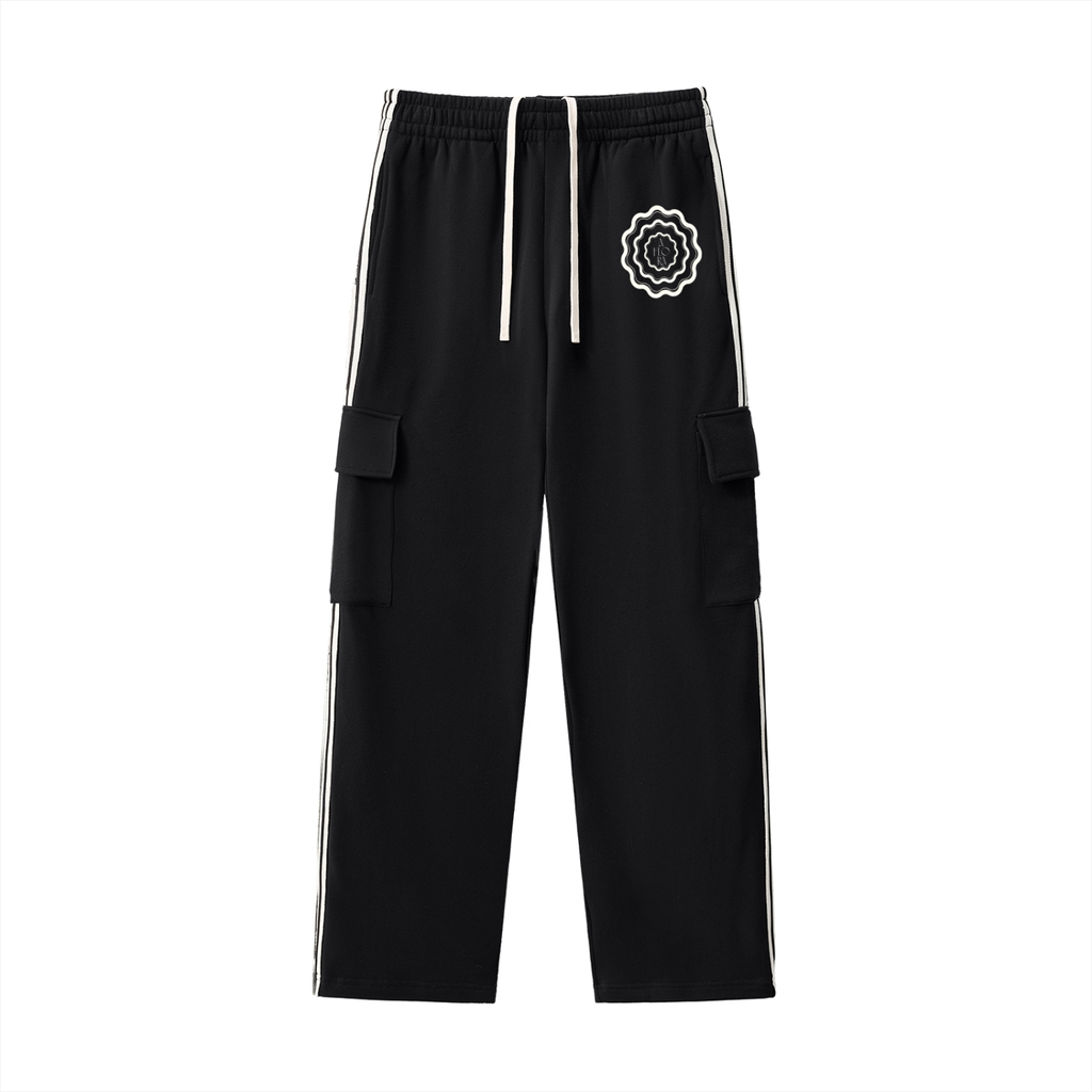 AFLORA Striped Sweat Pants
